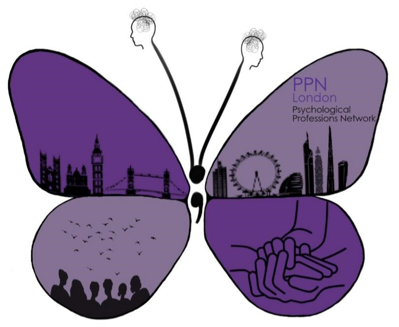 Illustration of a purple butterfly