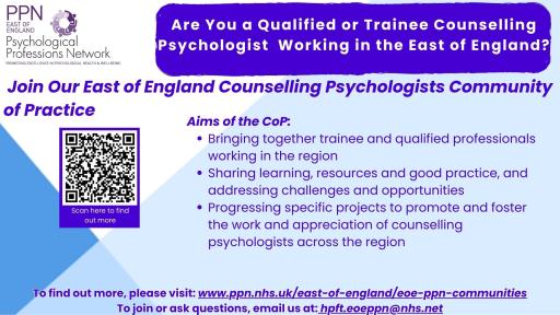 Counselling Psychologists CoP Flyer