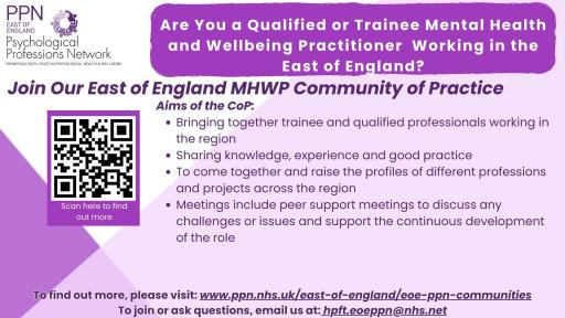 MHWP Community of Practice poster