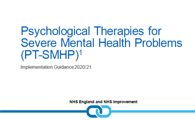 Psychological Therapies for Severe Mental Health Problems - Implementation Guidance